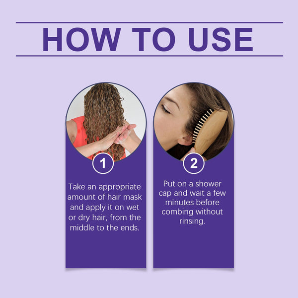 Leave In Repair Curl Mask Nourishes Frizzy Hair For Natural Curls Repair Voluminous Shine Lasting Styling Cream Sets & Kits