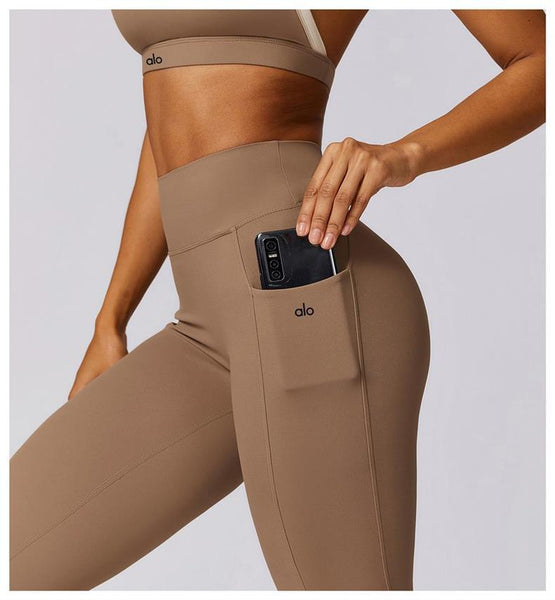 High Waisted Hip Lifting Quick Drying Yoga Cycling Running Fitness Pants