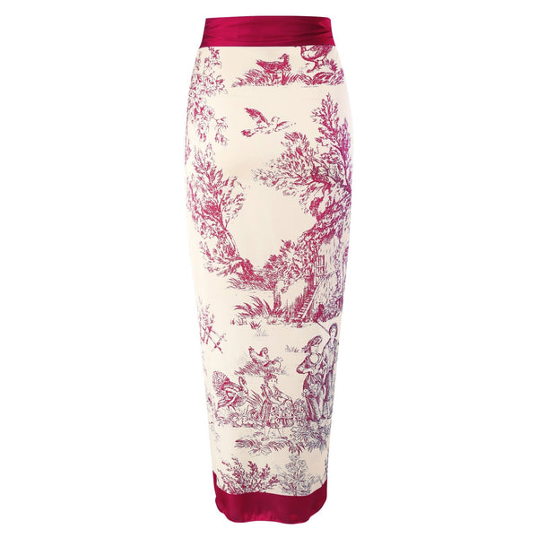 New One Piece Swimsuit Women's Tight Fitting Slimming Retro Strap Sunscreen Long Skirt Two Set Swimwear