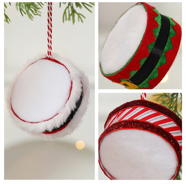 Grinch Drum Christmas Tree Ornament Diy Decoration Hanging Seasonal Decorations