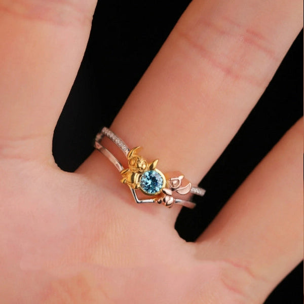 Stitch Hollow Out Ring Female Rings