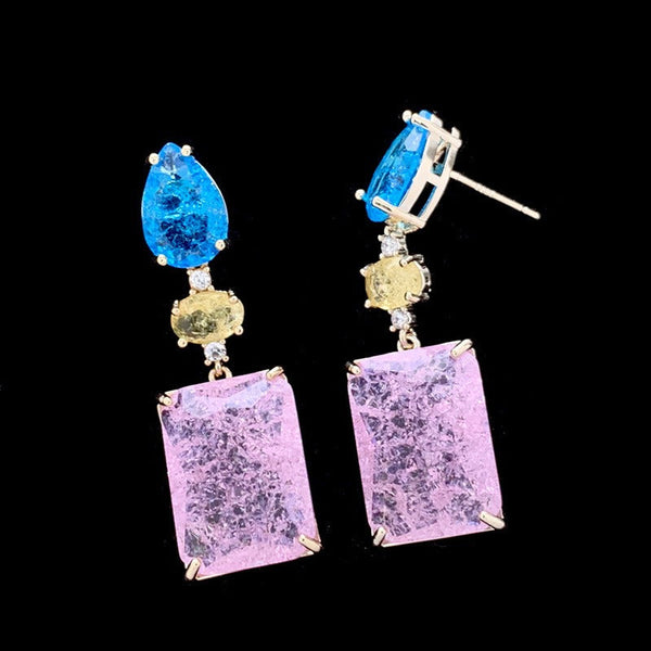 Veile Studios Silver Needle Long Tassel Heavy Industry Style Fashion Accessories Earrings