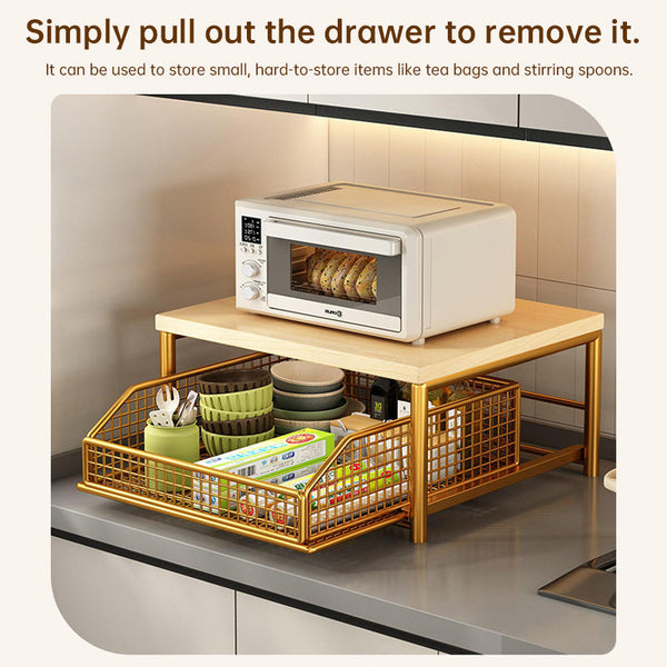 Modern Kitchen Microwave Shelf Space Saving Countertop Storage For Appliances Elegant Design Other Kitchen Storage