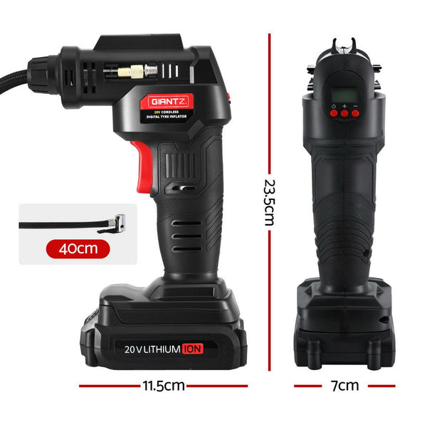 Giantz 20V Air Compressor 120Psi Electric Portable Inflator Led Light Air Compressors