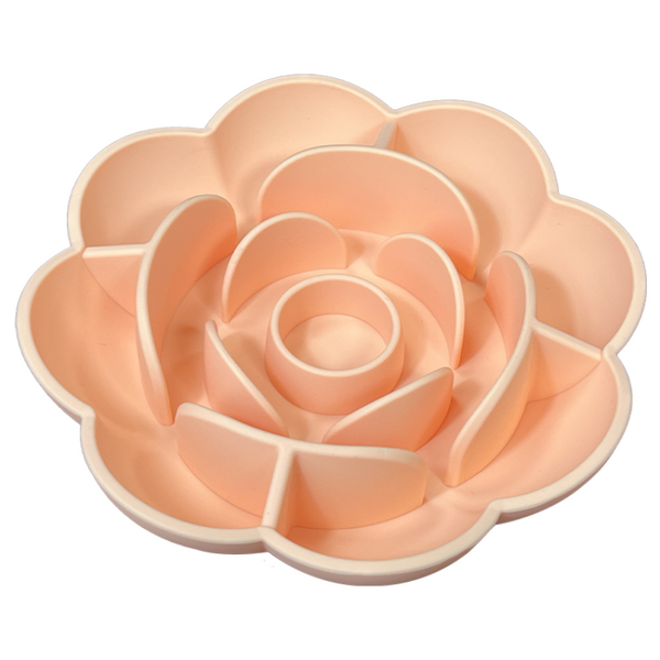 New Dog Bowl Pet Feeder Licking Silicone Slow Flower Dog Bowls