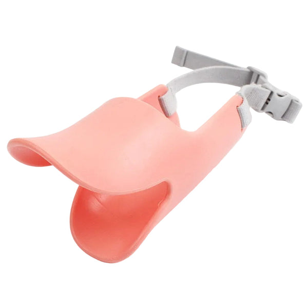 Dog Muzzle Anti Bite And Anti Bark Silicone Duckbill Comfortable Breathable Adjustable Strap Pet Mask Bark Control