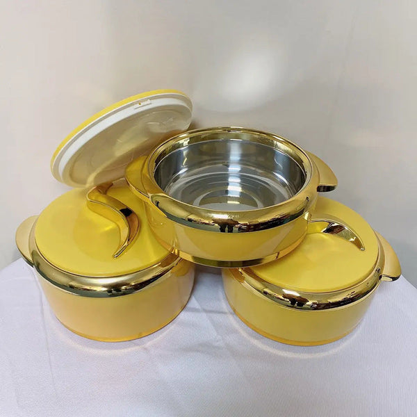 3 Piece Insulated Food Container Set (1.5L 2L 2.5L) Ideal For Ramadan Celebrations Weddings Family Gatherings & More Food Storage Containers