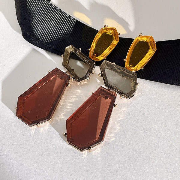 Veile Studios Personalized Long Retro Medieval Niche For Women Earrings