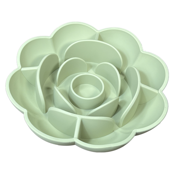 New Dog Bowl Pet Feeder Licking Silicone Slow Flower Dog Bowls