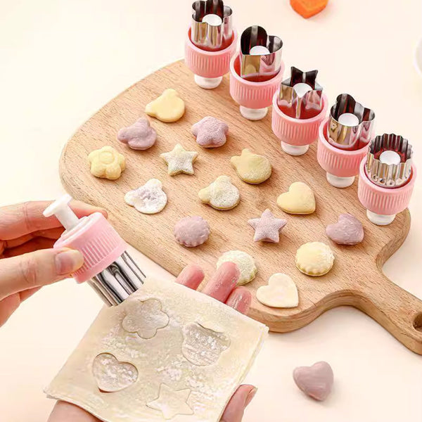 Kids' Veggie & Fruit Cutter Set: For Bento Lunch Decor Cookie Stamping Lunchboxes & Bags