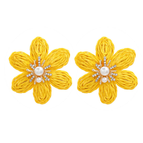 Veile Studios Women Ladies Party Accessories Flower Fashion Jewellery Earrings
