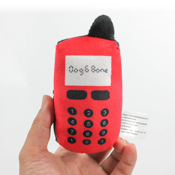 Blue Super Soft Phone Dog Sound Toy Training Interactive Biting And Tearing Cat Teasing Dog Toys