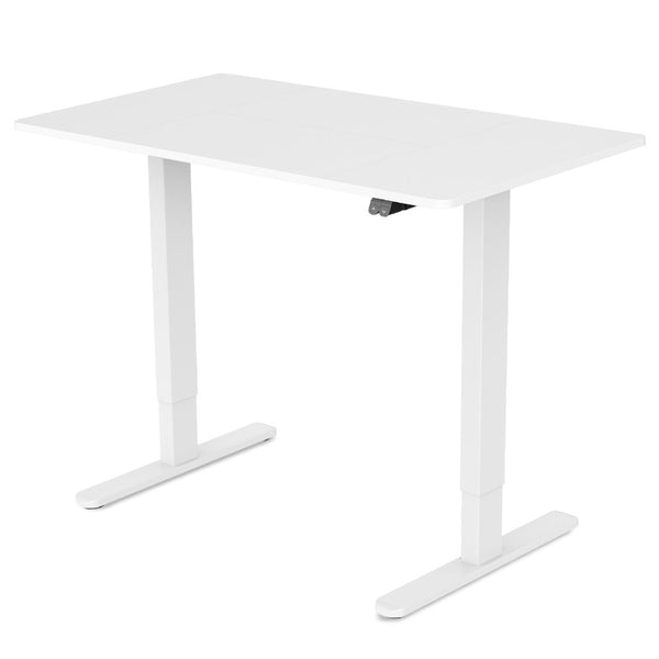 Fortia Sit To Stand Up Standing Desk 120X60cm 72 118Cm Electric Height 70Kg Rated White/White Frame Standing Desks