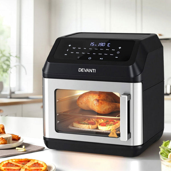 Devanti Air Fryer 13L Lcd Fryers Oven Air Fryers