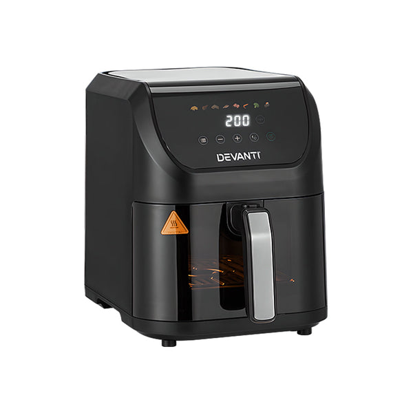 Devanti Air Fryer 5L W/ Lcd Touch 1500W Air Fryers