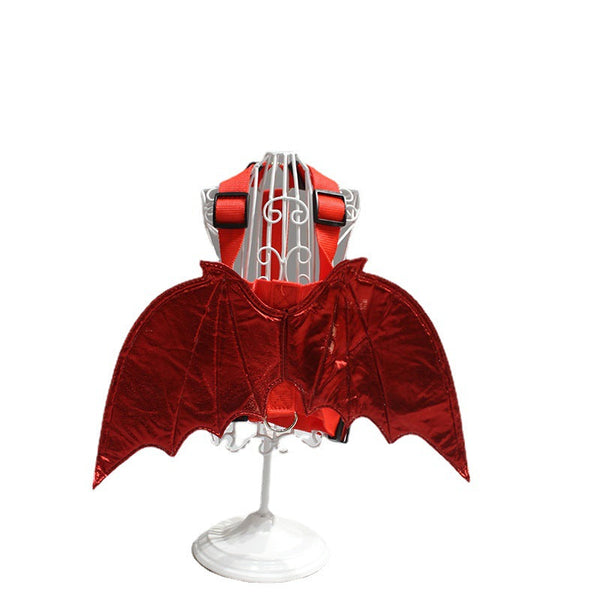 Pet Halloween Dress Up Costume Accessories Chest And Back Traction Rope Bat Transformation Outfit Dog Clothing & Shoes