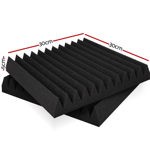 Alpha Acoustic Foam 20Pcs 30X30x5cm Sound Absorption Proofing Panel Studio Wedge Acoustic Treatments