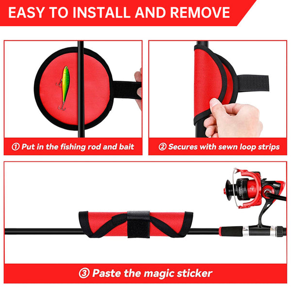 6 Piece Set Of 5.9 Inch Lure Wraps. Doubles As Covers Gloves Hook Protectors. Keeps Anglers Safe While Fishing. Other Tackle & Accessories