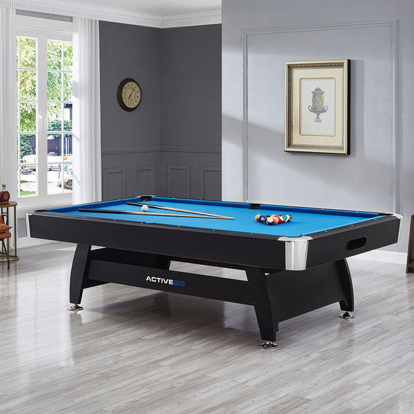 Activego Breakshot 7Ft High Speed Velvet Cloth Pool And Billiards Table With Ball Return Solid Legs Cues Balls Accessories Included Tackle Boxes & Bag