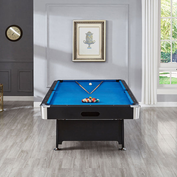 Activego Breakshot 7Ft High Speed Velvet Cloth Pool And Billiards Table With Ball Return Solid Legs Cues Balls Accessories Included Tackle Boxes & Bag