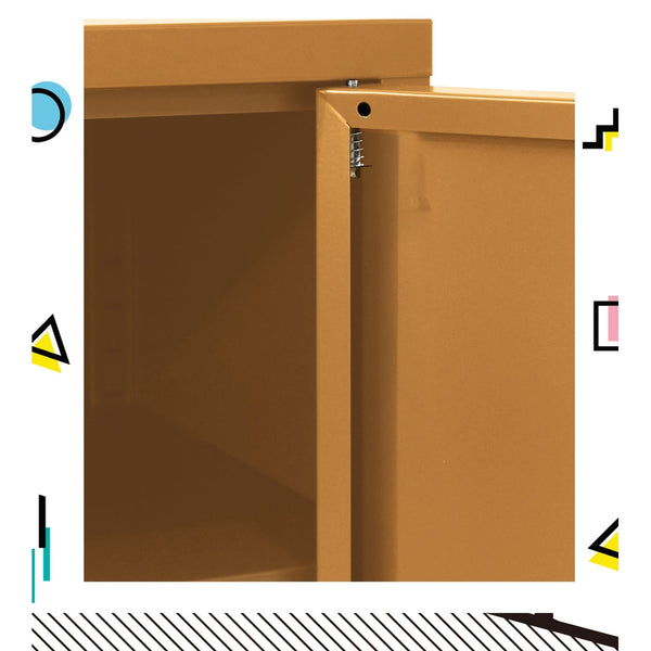 Cold Rolled Steel Buffet Sideboard With Storage And Adjustable Shelf For Home Sideboards & Buffets