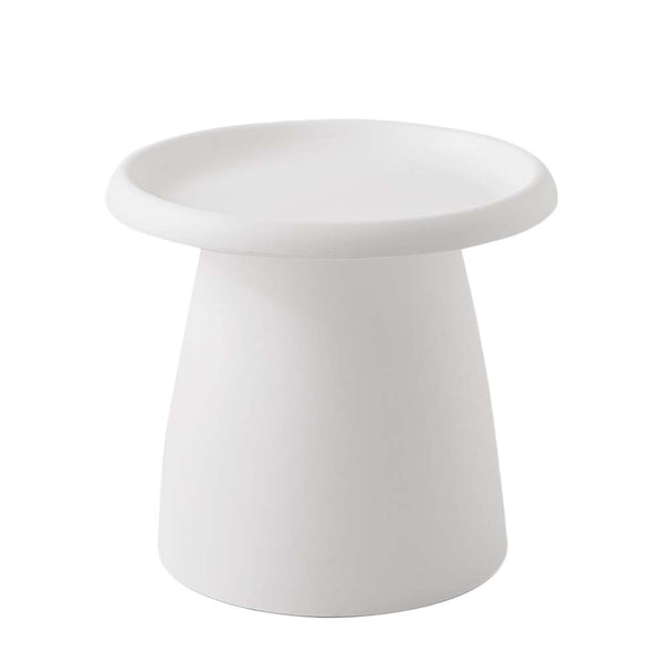 Plastic Coffee Table Round Smooth Surface Home Furniture White 52 Centimetre Coffee Tables