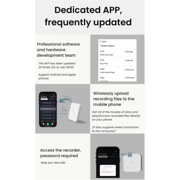 Ai Powered Voice Recorder And Call With Speech To Text & Summarization Supports 100 Languages 64Gb Storage Dictapones & Voice Recorders