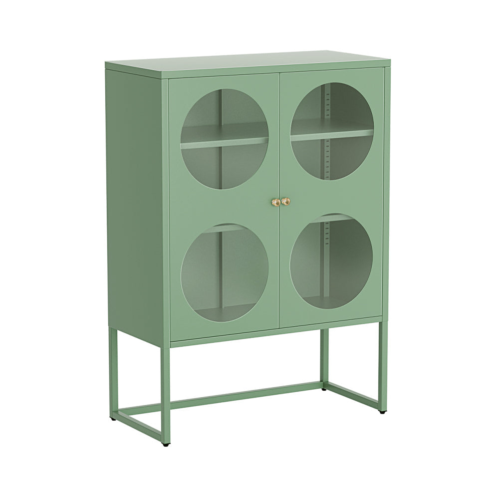 Artiss Artissin Buffet Sideboard Metal Cabinet Ella Green Sideboards & Buffets