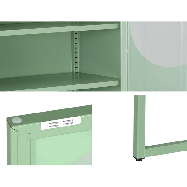 Artiss Artissin Buffet Sideboard Metal Cabinet Ella Green Sideboards & Buffets