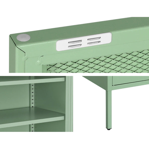 Artiss Artissin Buffet Sideboard Metal Cabinet Elsa Green Sideboards & Buffets