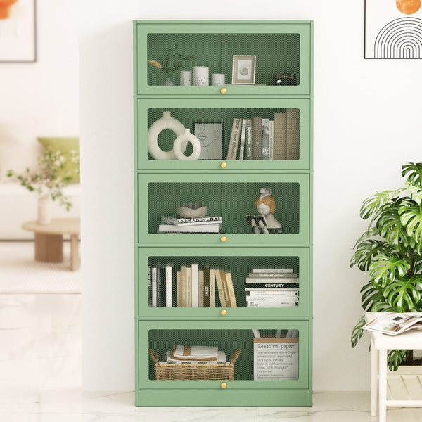 Artiss Artissin Buffet Sideboard Cupboard Cabinet Storage Mesh Doors Metal Green Elia Sideboards & Buffets