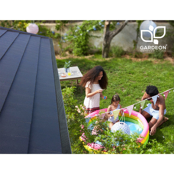 Gardeon Gutter Guard Aluminium Mesh 60M 100X20cm Black Gutter Guards