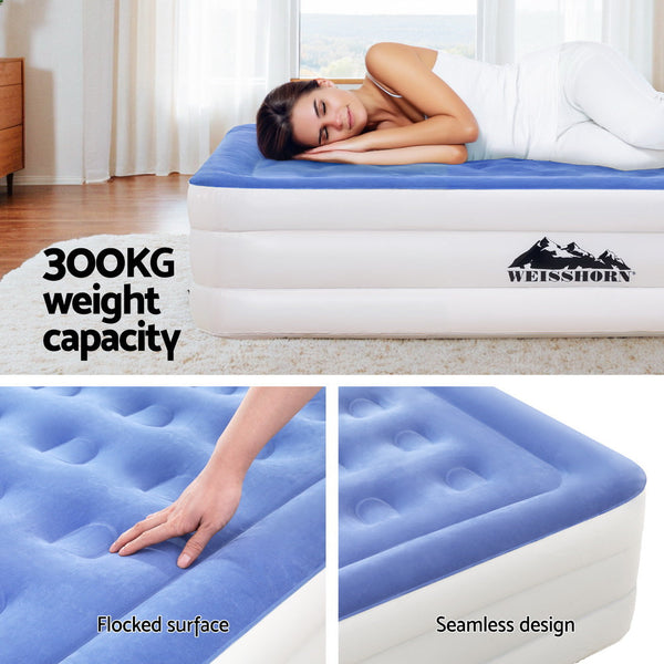 Weisshorn Air Mattress Queen Inflatable Bed 46Cm Cube Inflatable Mattresses & Airbeds