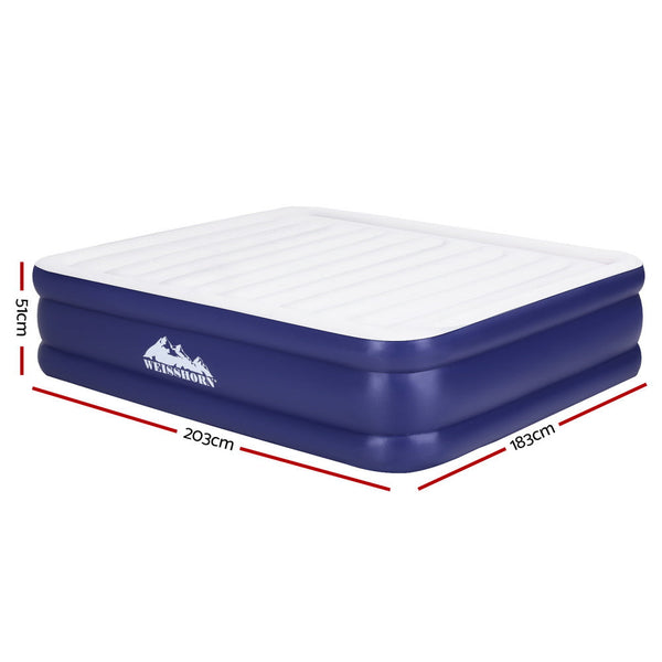 Weisshorn Air Mattress King Inflatable Bed Air Bed 51Cm Inflatable Mattresses & Airbeds