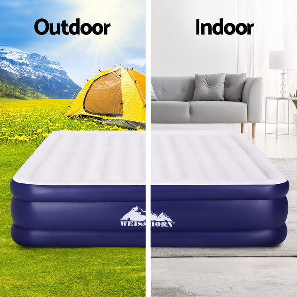 Weisshorn Air Mattress King Inflatable Bed Air Bed 51Cm Inflatable Mattresses & Airbeds