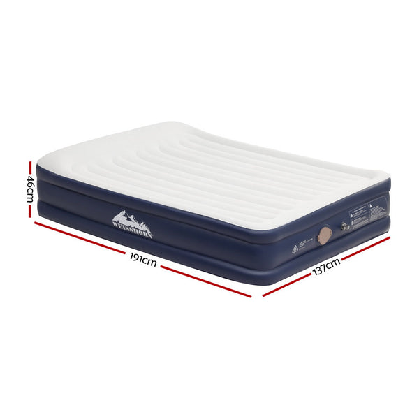 Weisshorn Air Mattress Double Inflatable Bed 46Cm Air Bed Inflatable Mattresses & Airbeds