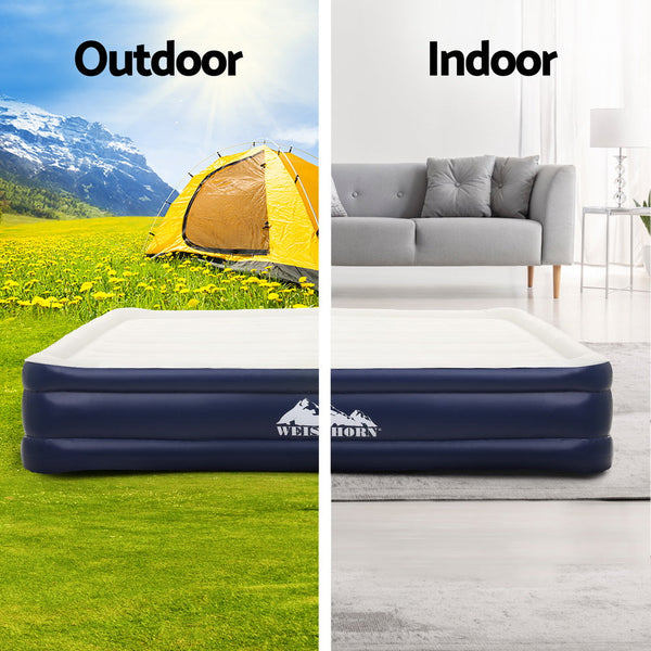 Weisshorn Air Mattress Double Inflatable Bed 46Cm Air Bed Inflatable Mattresses & Airbeds