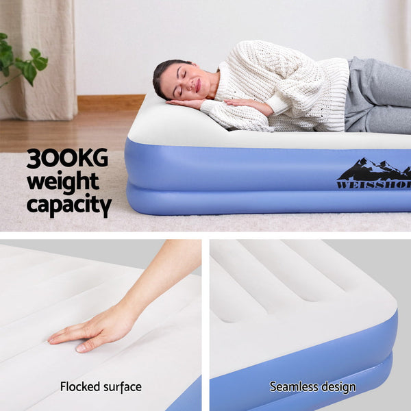 Weisshorn Air Mattress Queen Inflatable Bed 41Cm Air Bed Inflatable Mattresses & Airbeds