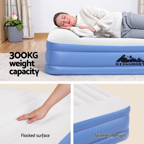 Weisshorn Air Mattress Queen Inflatable Bed 46Cm Air Bed Inflatable Mattresses & Airbeds
