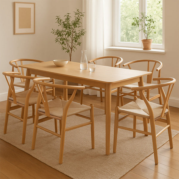 Levede 6X Wooden Hans Dining Chairs