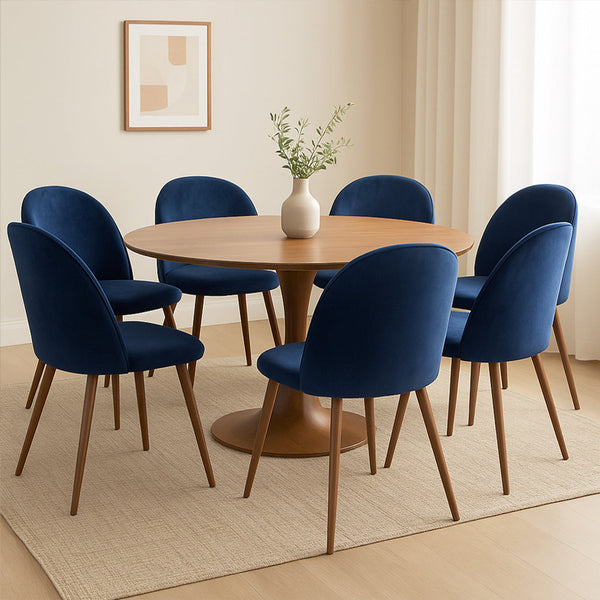 Levede 6X Seat French Navy Dining Chairs