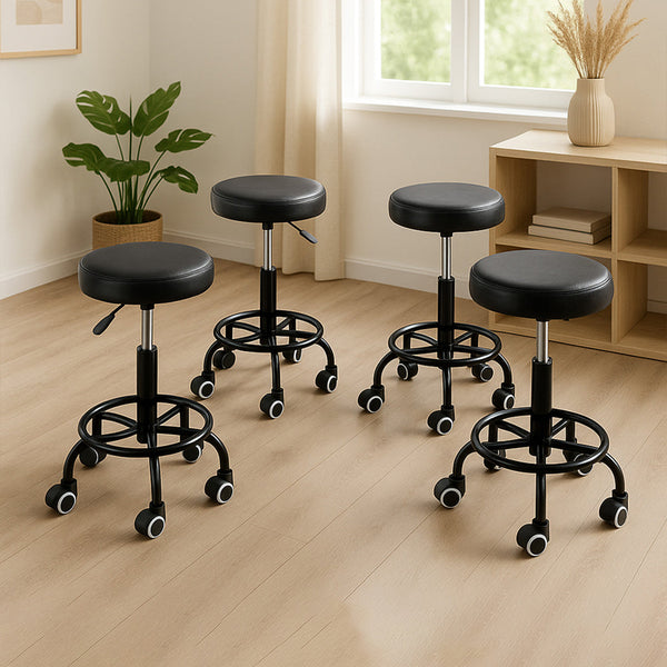 Levede 4X Salon Stool Swivel Bar Stools Salon Stools