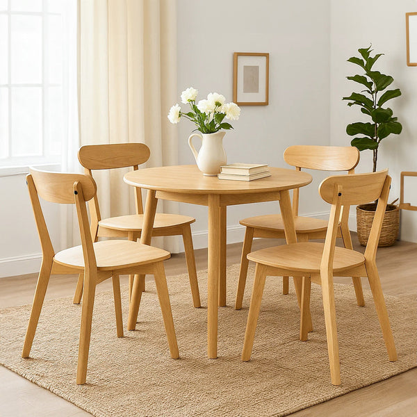 Levede 4X Wooden Kitchen Dining Chairs
