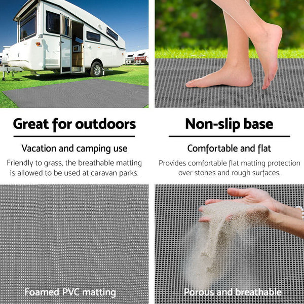 Weisshorn 4M X 2.5M Annex Matting Floor Mats Mesh Caravan Camping Annexe Annexe Mats
