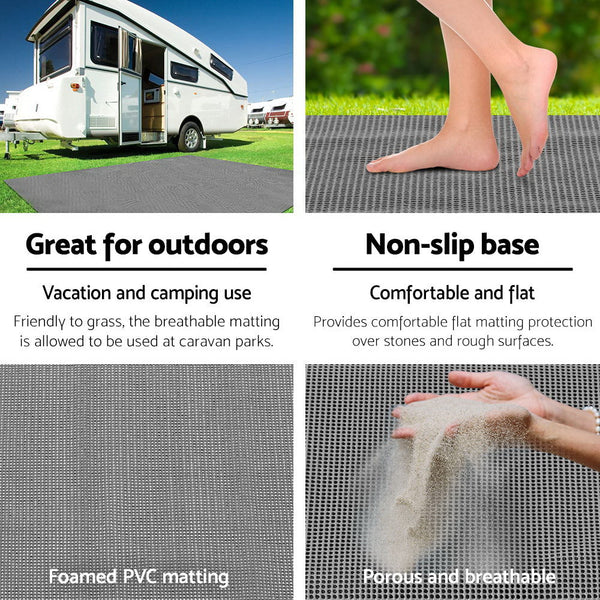 Weisshorn 5M X 2.5M Annex Matting Floor Mats Mesh Caravan Camping Annexe Annexe Mats