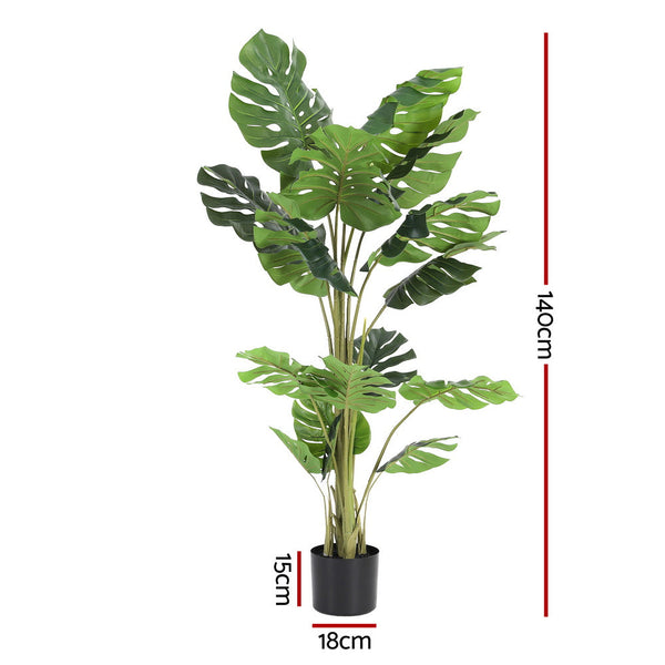 Pe Fabric Artificial Monstera Tree 140 Centimetre Indoor Plant Artificial Plants