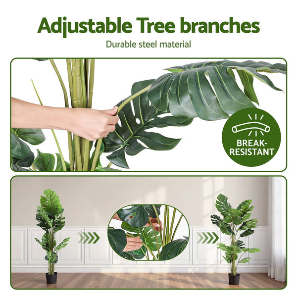 Pe Fabric Artificial Monstera Tree 140 Centimetre Indoor Plant Artificial Plants
