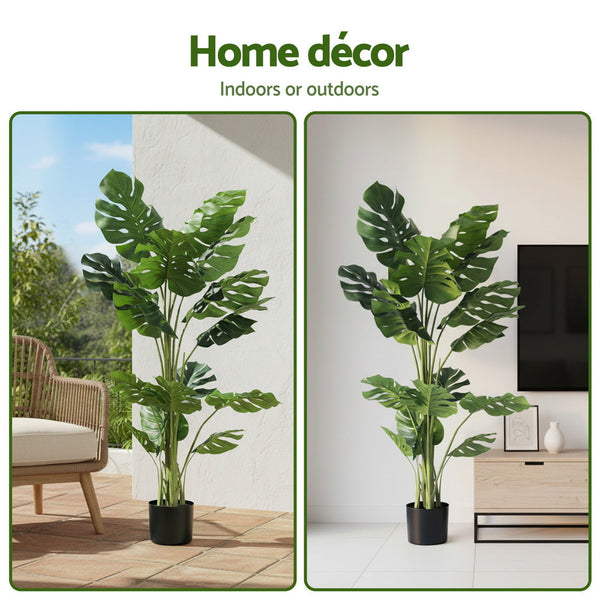 Pe Fabric Artificial Monstera Tree 140 Centimetre Indoor Plant Artificial Plants