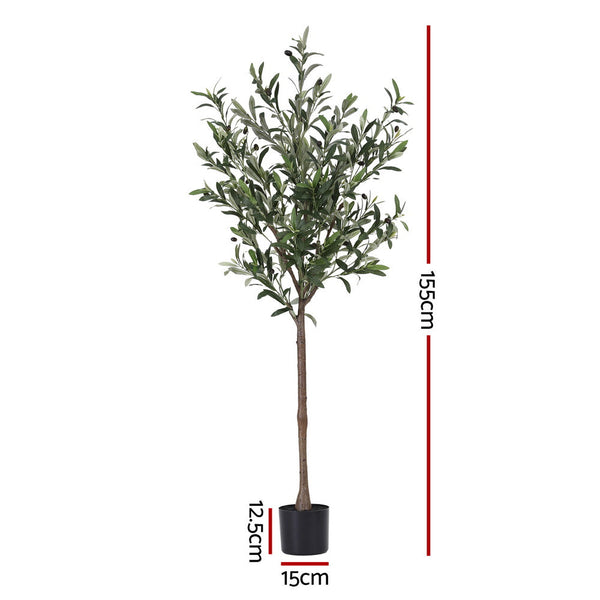 155Cm Artificial Olive Tree Faux Trees Indoor Decor Plants Lifelike Artificial Plants