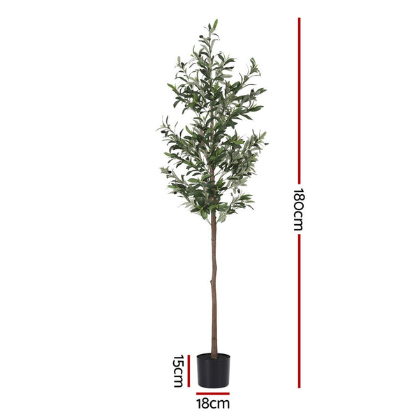 Pe Fabric Artificial Olive Tree Uv Resistant Indoor Outdoor Plant Home Decor Artificial Plants
